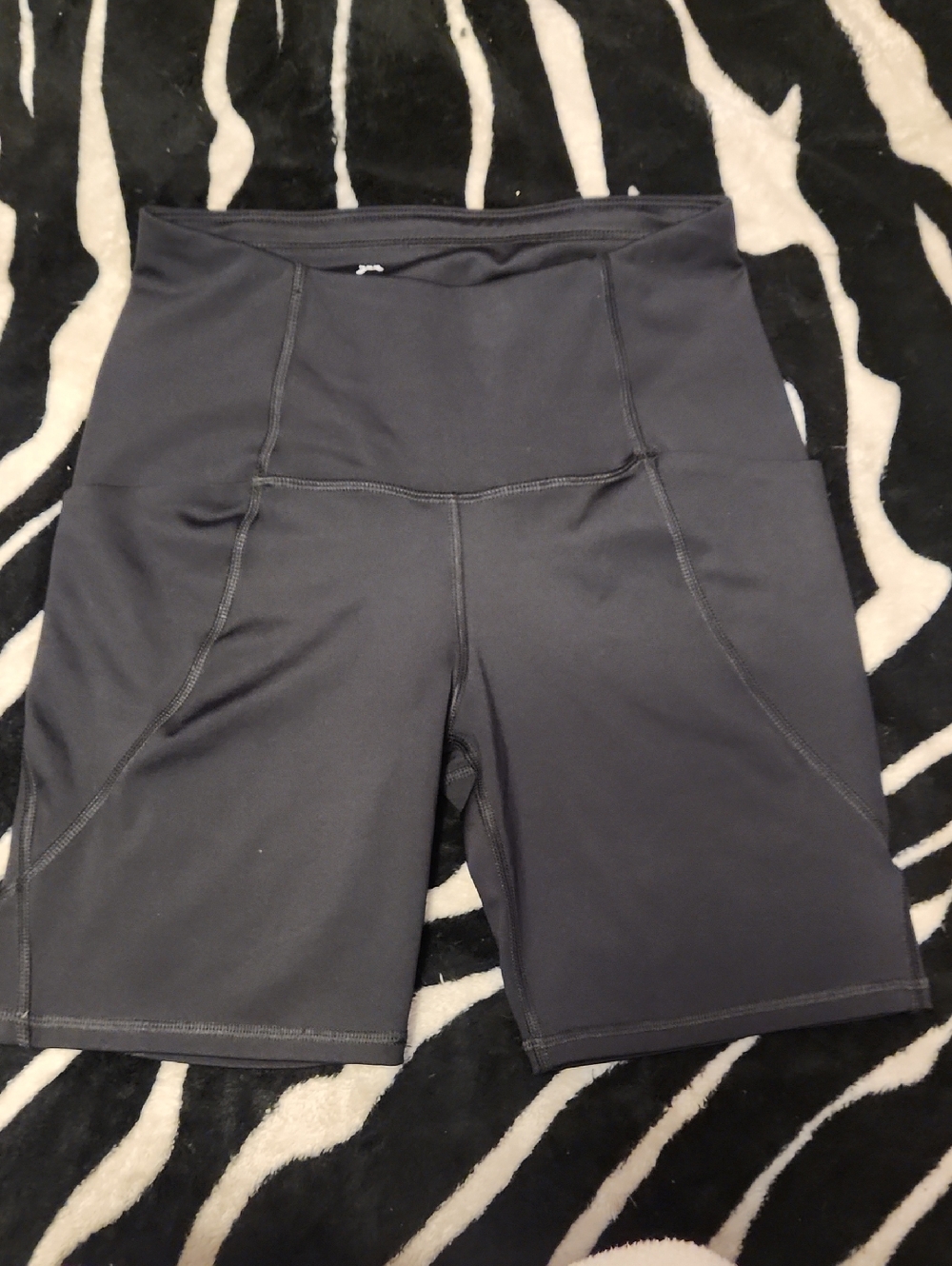High-Waist Black Women's Performance Shorts